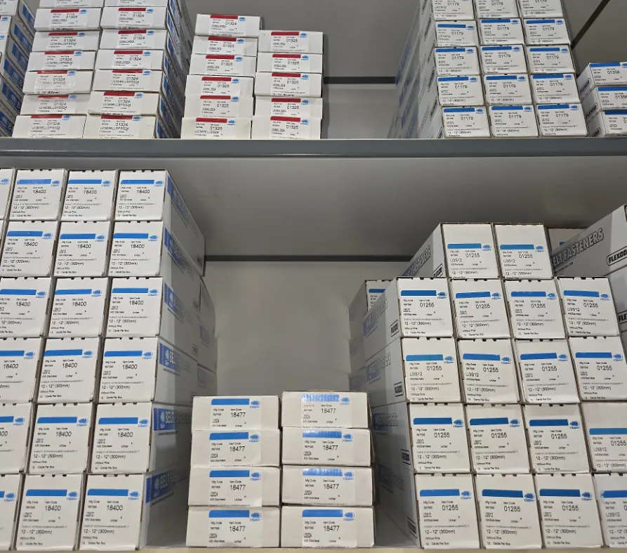 Boxed belt lacing and hardware inventory